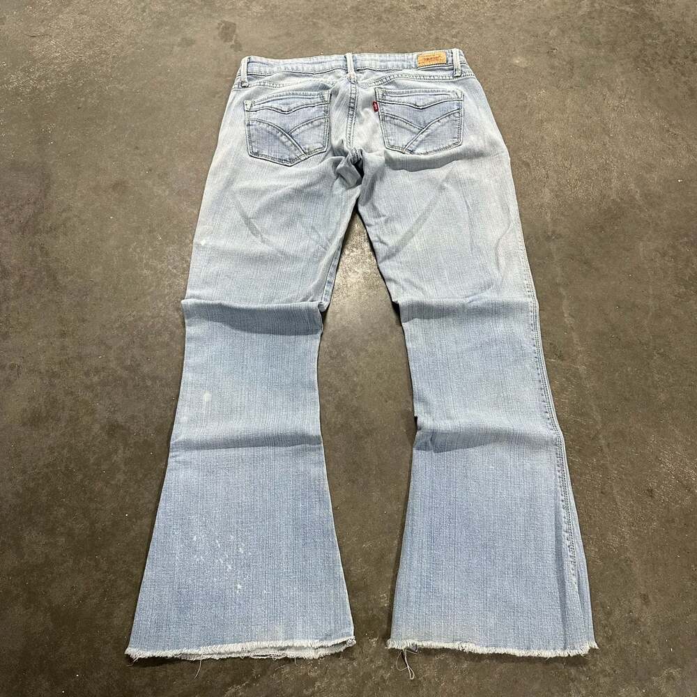 Levi's 524 Too Superlow Skinny Boot Cut Light Wash Jeans